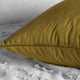 Heritage Plush Velvet Cushion Cover Pair, Peat Green, 18w X 18l