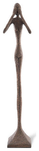See No Evil Skinny Sculpture, Bronze, Large