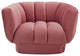 Dusty Rose Entertain Vertical Channel Tufted Performance Velvet Armchair