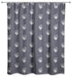 Navy Floral Pattern 71x74 Shower Curtain