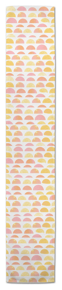 Half Circle Pattern 16x72 Cotton Twill Runner