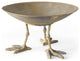 Antiqued Gold Webbed Feet Centerpiece Bowl