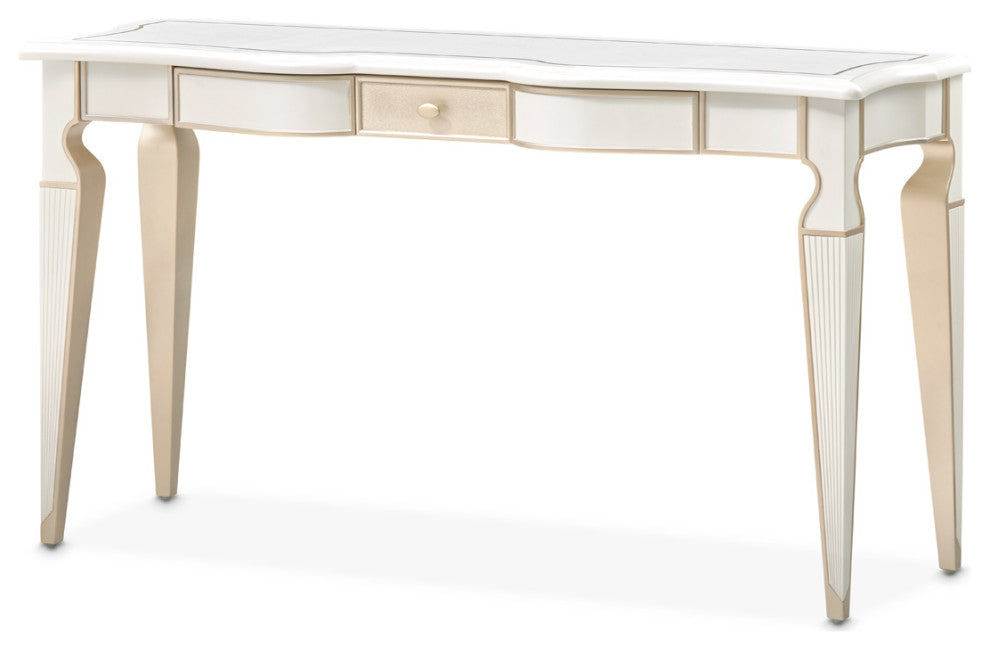 La Marisia Console Table, Creamy Pearl