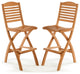 Teak Folding Bar Chair Manhattan