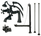 CCK268MB Deck Mount Clawfoot Tub Faucet Package, Matte Black