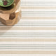 Dash & Albert Olive Branch Handwoven Cotton Rug, Natural, Runner-2'6" x 8'