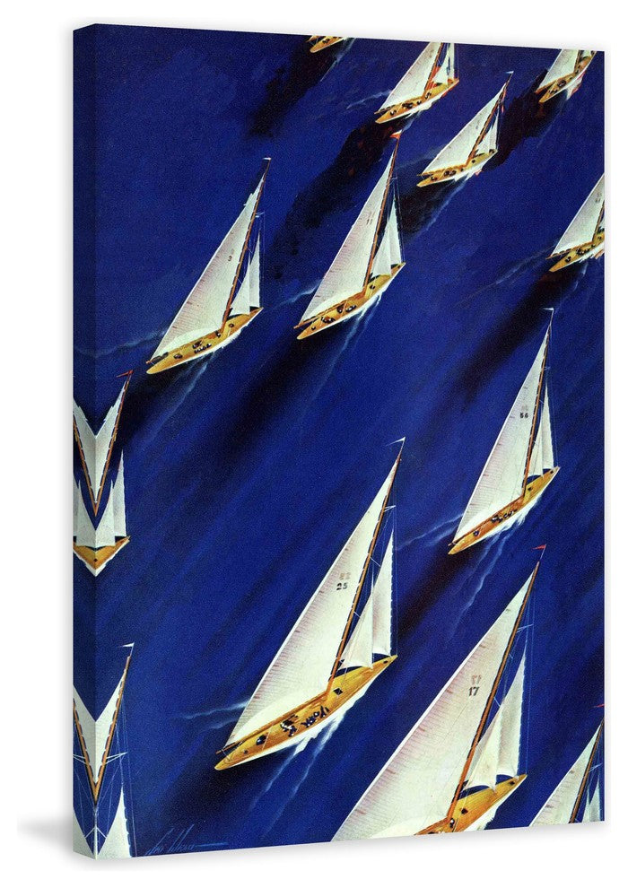 "Plain Saturday Evening Post 1940" Painting Print on Wrapped Canvas