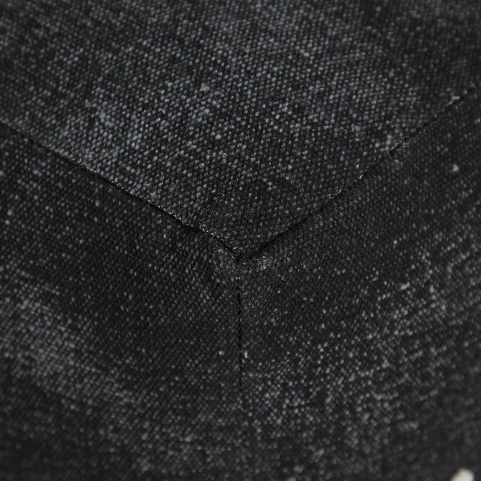 Textured Diamond Medallion Pouf Ottoman