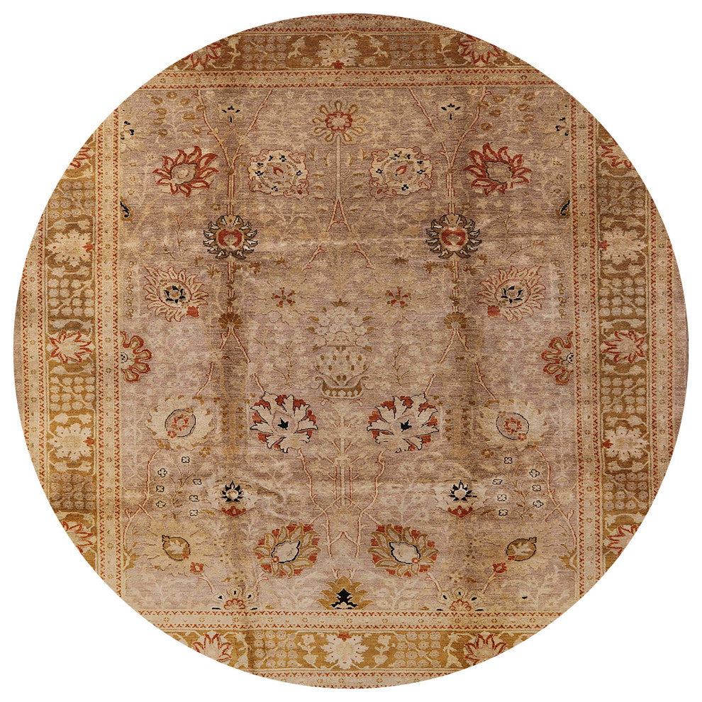 Ahgly Company Indoor Round Mid-Century Modern Area Rugs, 6' Round