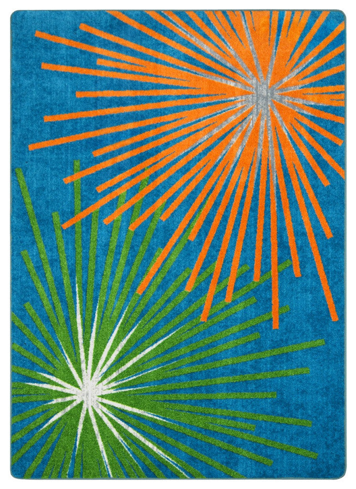 Sputnik 3'10" X 5'4" Area Rug, Color Citrus