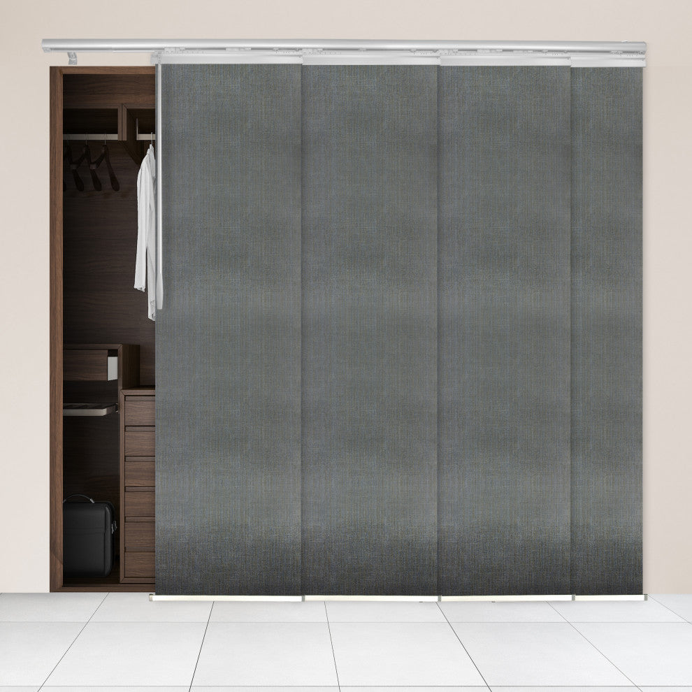 Stormy 4-Panel Track Extendable Vertical Blinds 48-88"W