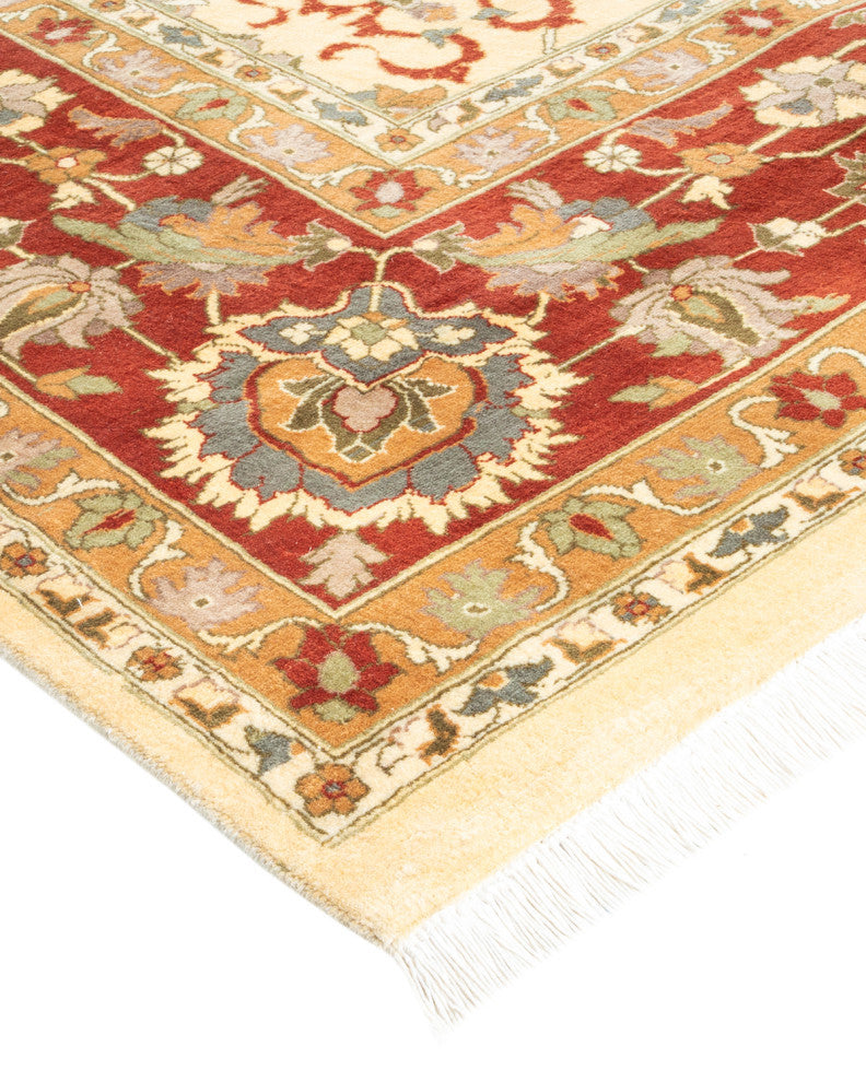 Budaun, One-of-a-Kind Hand-Knotted Area Rug Ivory, 9'2"x12'2"