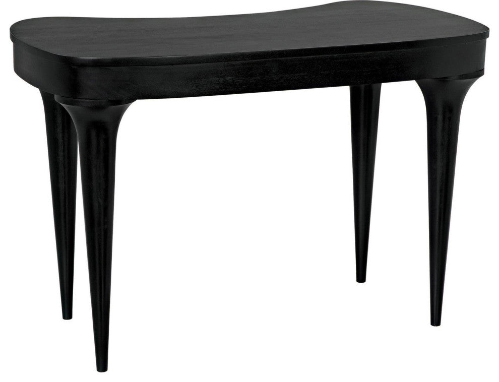 Rennie Collection Mahogany Desk, Hand-Rubbed Black
