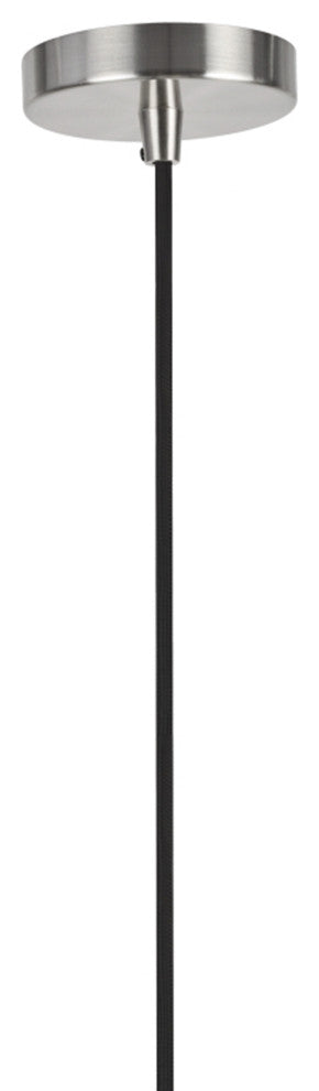 61091-1, Adjustable 1-Light Hanging Mini Pendant Ceiling Light, Satin Nickel