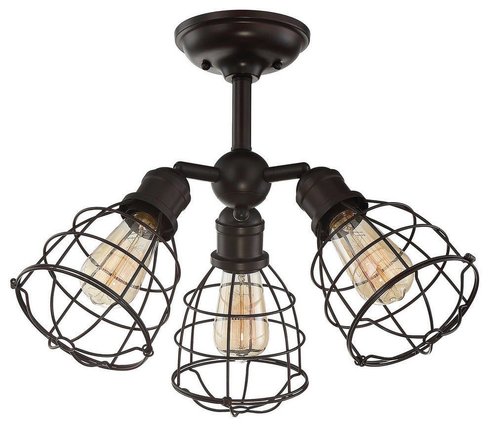 Savoy 6-4136-3-13, Scout 3 Light Adjustable Semi-flush