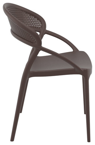 SunSet Dining Chair, Brown, Set of 2