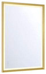 Artell Vertical Mirror - 30" x 42", Brushed Gold