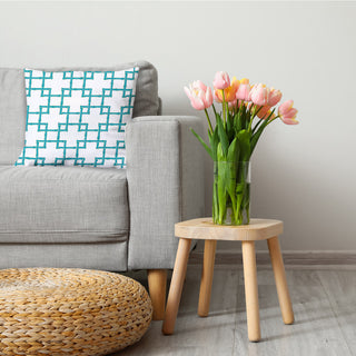 Bamboo Decorative Throw Pillow, Explorer Blue, 18"x18"