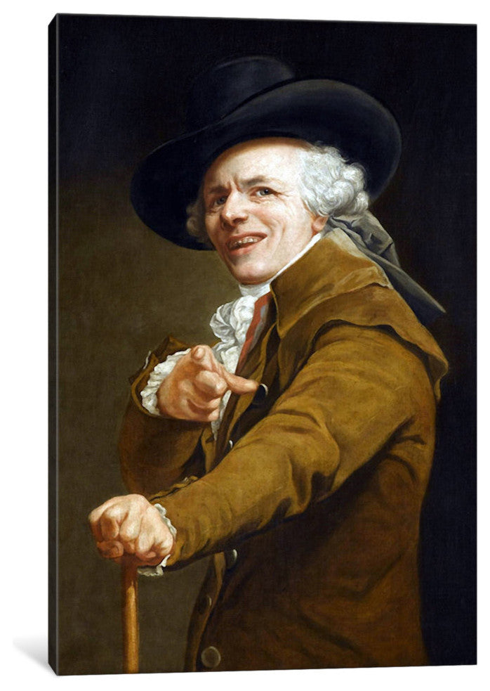 "Joseph Ducreaux's Self-Portrait" Wrapped Canvas Print, 40x26x1.5