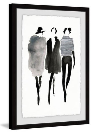 "Mode Noir" Framed Painting Print, 16"x24"