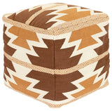Surya Andrea Cream Pouf 18"H X 18"W X 18"D
