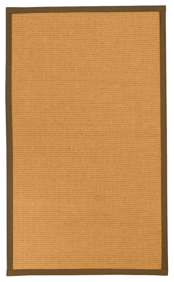 Natural Area Rugs Davlin Custom Sisal Rug, 12' x 15', Malt Border