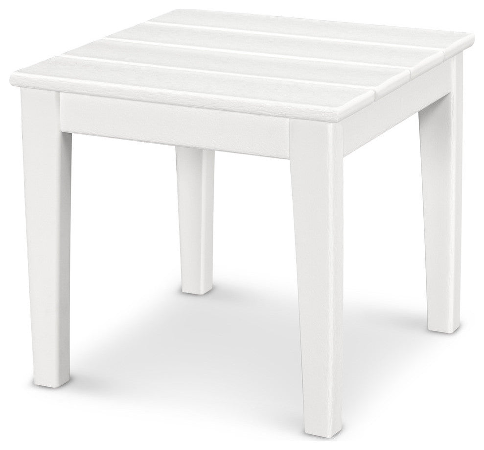 Polywood Newport 18" End Table, White