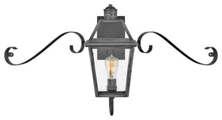 Hinkley Nouvelle Medium Wall Mount Lantern, Blackened Brass