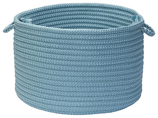 Colonial Mills Basket Simply Home Solid Federal Blue Round