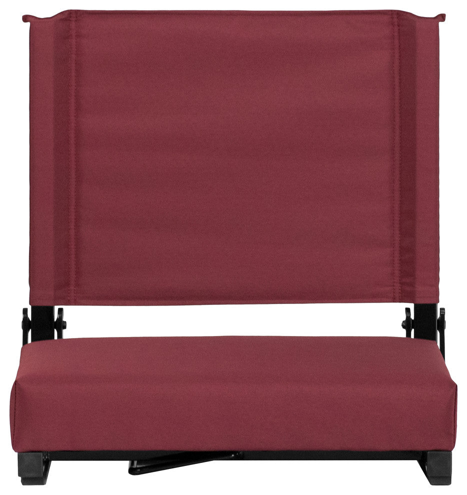 Folding Tables and Chairs, "Carletta" Portable Lounge Chair, Maroon