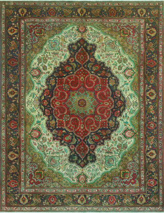 Fine Vintage Distressed Clyde Red/Navy Rug, 8'2 x 11'4
