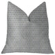 Deluxe Rockland Beige and Silver Luxury Throw Pillow, 20"x30" Queen
