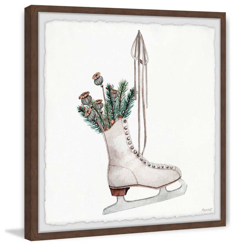 "Skating Boot" Framed Painting Print, 18x18