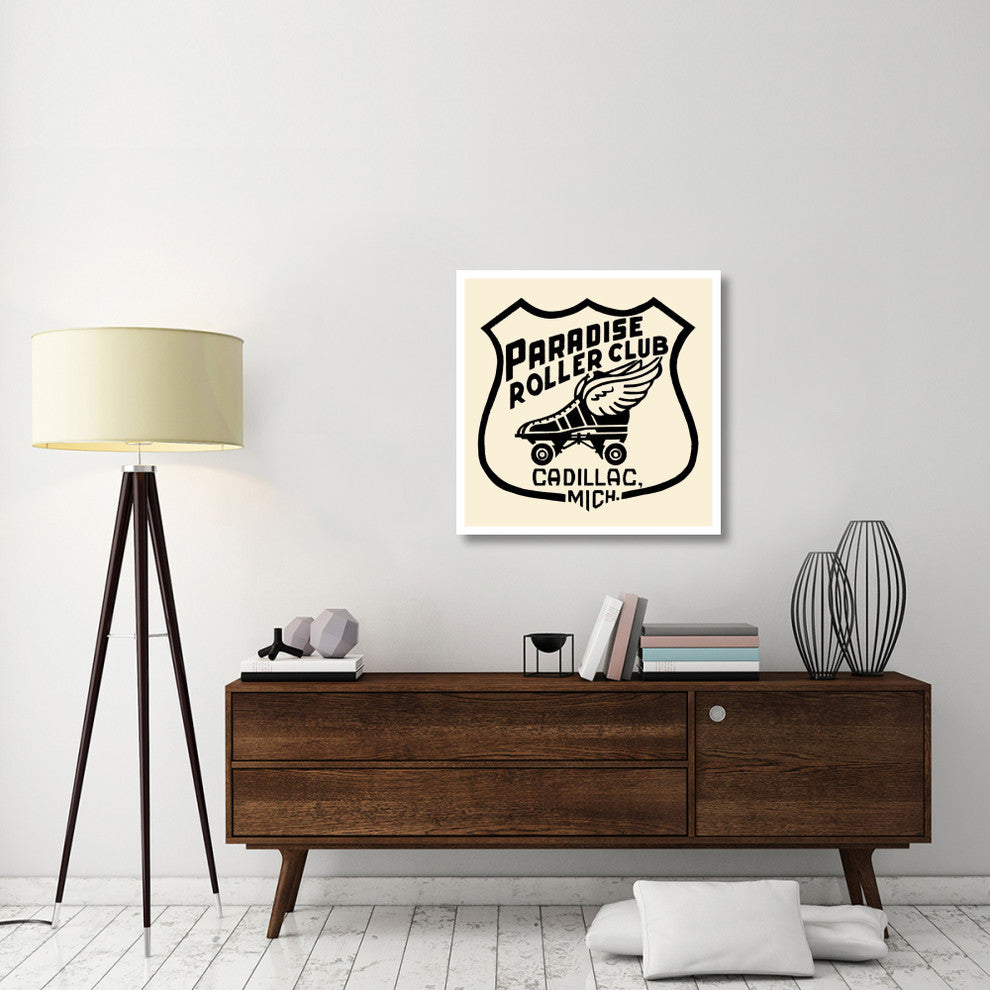 "Paradise Roller Club" Digital Paper Print by Retrorollers, 32"x32"
