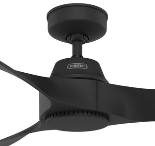 Hunter 60" Mosley ENERGY STAR Matte Black Damp Rated Fan and Wall Control