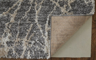Caide Transitional Abstract, Gray/Ivory, 7'11"x10' Area Rug