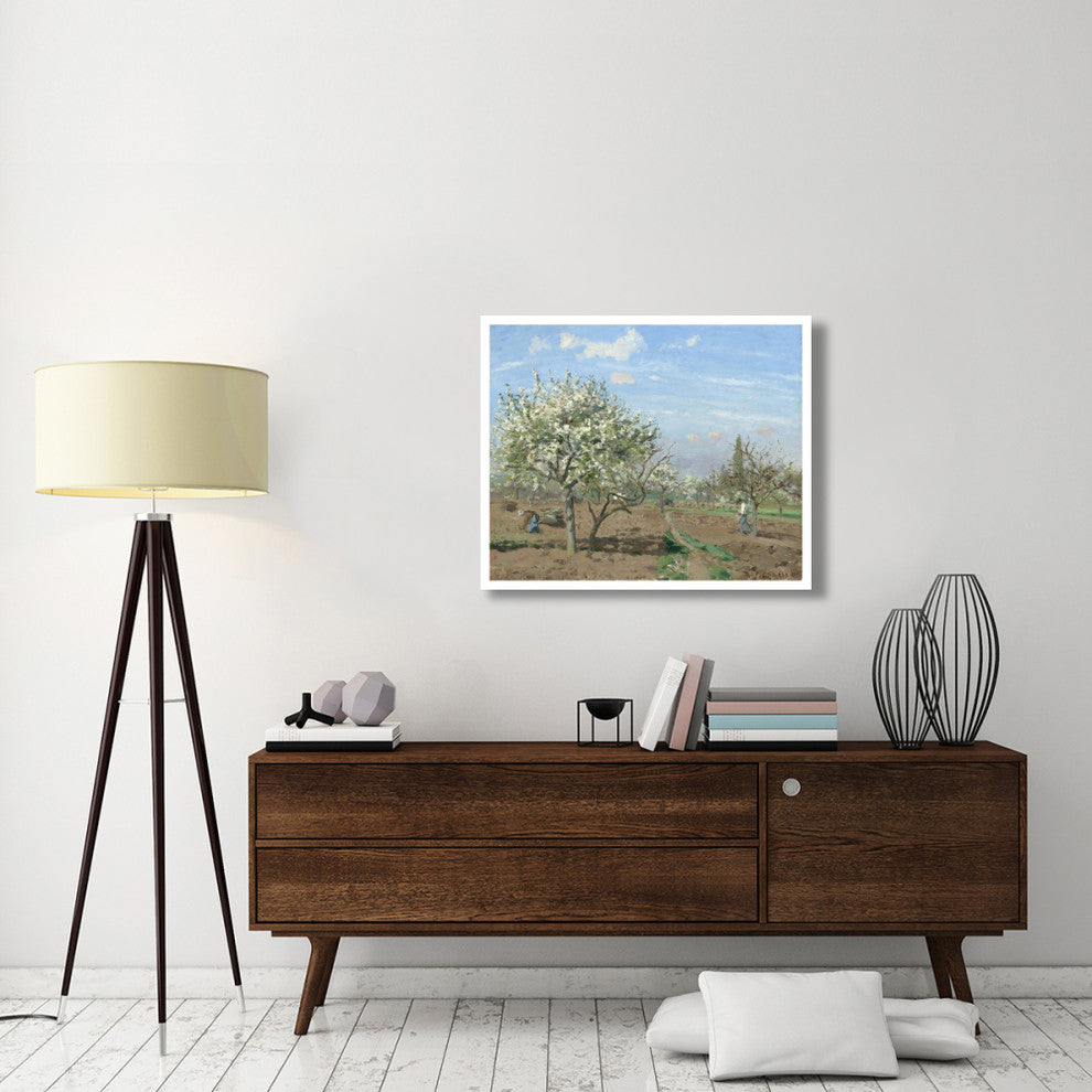 "Orchard in Bloom, Louveciennes, 1872" Paper Print by Camille Pissarro, 37"x30"