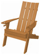 Poly Hampton Folding Adirondack Chair with 2 Cupholders, Cedar