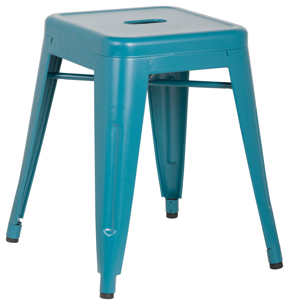 Highland Commercial Grade Stool, Frosted Teal, Set of 4