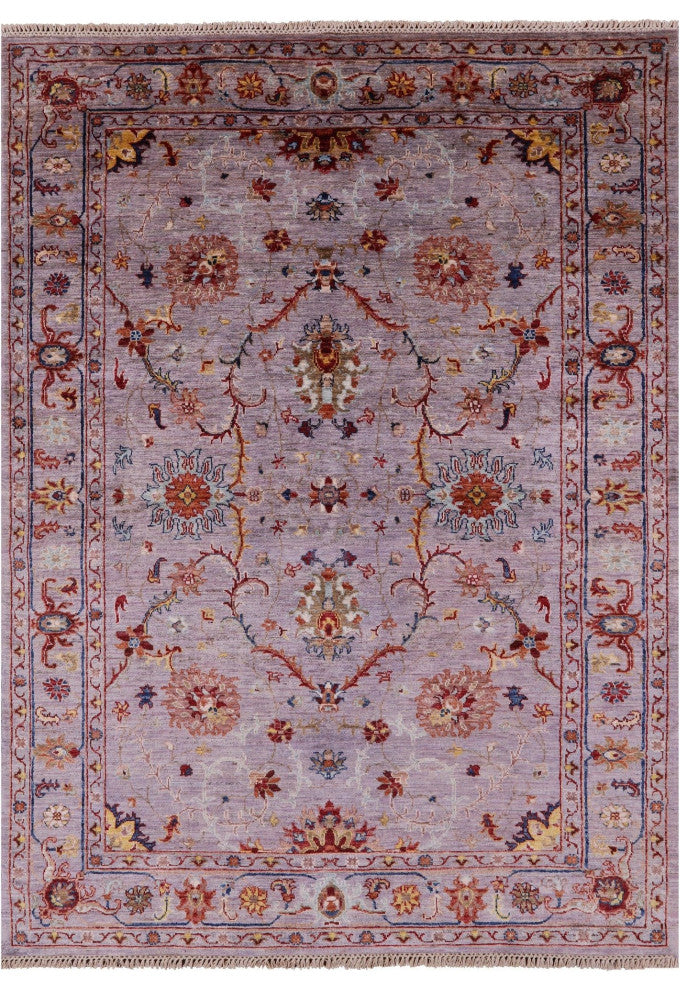 Persian Tabriz Hand Knotted Wool Rug 5' 0" X 6' 8" Q7564
