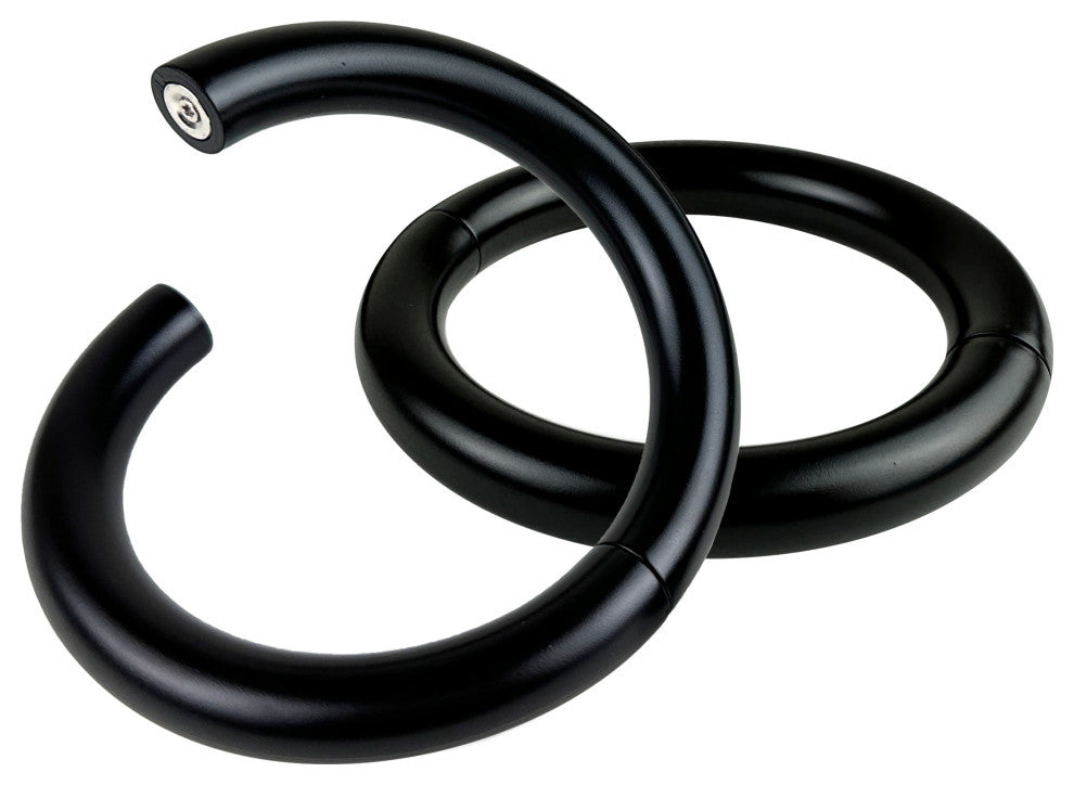 Magnetic Tie Back Hoop, Set of 2, Black