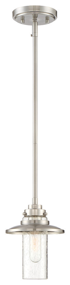 Dover 1-Light Mini-Pendant, Satin Platinum