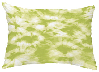 Chillax 14"x20" Decorative Abstract Outdoor Pillow, Light Green