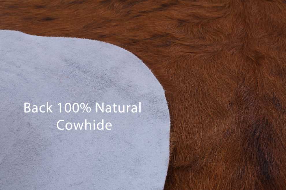 Natural Cowhide Rug 6' 6" X 5' 5" C1841