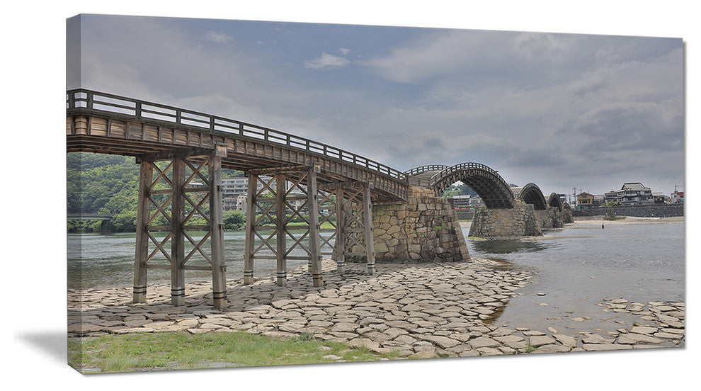 Kintai Bridge in Iwakuni Yamaguchi, Landscape Canvas Art Print, 60"x28"