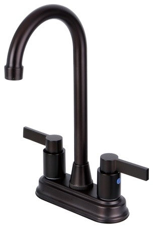 Kingston Brass 4" Centerset Bar Faucet, Oil Rubbed Bronze