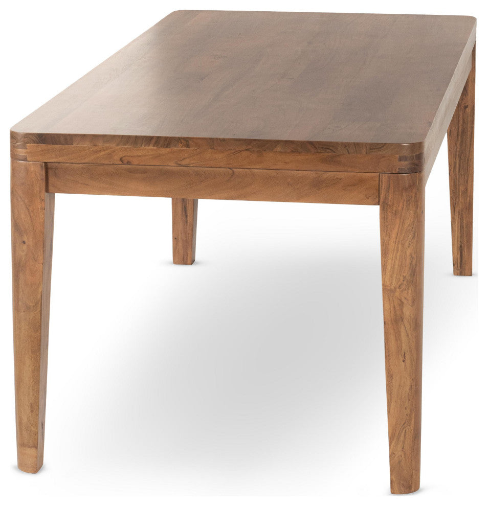 Arno 72" Acacia Wood Dining Table, Natural Finish by Kosas Home