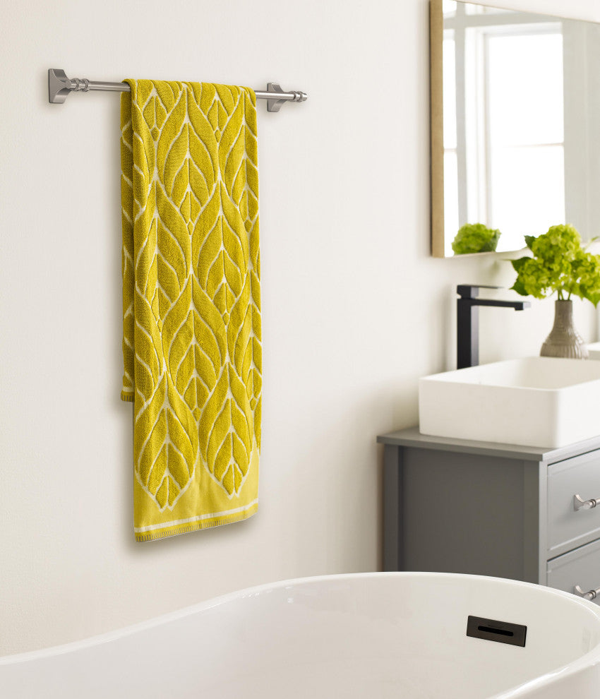 Amerock Davenport Transitional Towel Bar, Brushed Nickel, 24" Center-to-Center