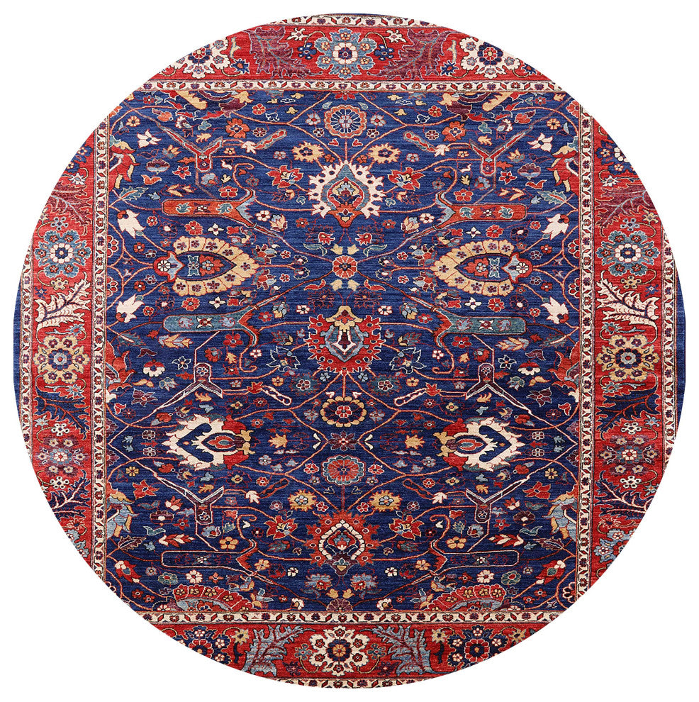 Ahgly Company Indoor Round Mid-Century Modern Area Rugs, 3' Round