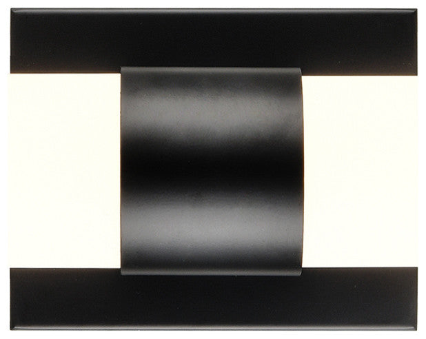 Perpetua LED 22" Bathroom Vanity Light With End Caps, Black